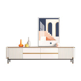 Modern TV stand made of high quality sintered stone with sleek and durable design